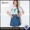 MGOO Imported Factory Manufacturer Fashion Denim Blue Buttons Skirts For Women A Line Knee Length 15144B699