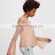 Wholesale woman fashion ruffle flounced sleeve soft mesh lady tops