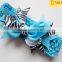Lovely Baby Girls Knit Headband With Bowknot Hairband Attached Hair