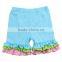 2017 Hot Sale Boutique Cotton Baby Clothes Girls Kids Solid Clolor Icing Shorts With Ruffle Shorts