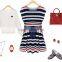 Latest Elegant Casual Cotton Striped stylish African Dresses