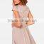 China supplier woman dress cap sleeves sequined woman dress fashion 2015