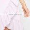 Falbala hem midi wrap skirt for girls hot summer ladies poplin fashion skirts