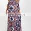 New Arrivals Maternity Dresses With Navy And Red Paisley Tie-Waist Maternity Maxi Dress Fashion Women Clothes WD80817-21