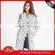 2017 Ladies fancy Argyle long cardigan handmade sweater knitting pattern with pocket