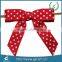 Single face printed polyester gift ribbon bow with nice design