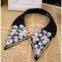 rhinestone false collar vintage beaded neckline choker necklace