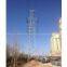 Free-standing steel lattice tower