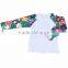 2017 fashion ruffle raglan tshirt kids icing Christmas toddler shirt