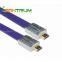 Gold-plated 4k HDMI cable Flat high speed support 2.0v 1.4