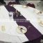 Table Decoration Elegant and Smooth Satin Purple Table Runner