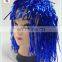 Cheap Madi Gras Party Unisex Blue Tinsel Wigs HPC-0054