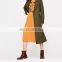 Best Womens Winter Coat Dark Green Wollen Outwear With Belt Tie For Ladies