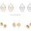 2017 Different Sharps Creative Face Hand Alloy Ring Women Earrings