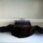 Musquash LEIFENG round fur hat with cloth or leather top for Russian style