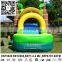 Coconut tree long giant inflatable bounce with pool slide for adults
