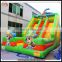 Funny large inflatable cartoon painting slide,custom design slide,cheap double lane inflatable slip n slide
