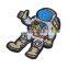 Kids Space Iron On Patch- Fancy Dress Up Play Astronaut Commander Military Badge Astronaut Space Embroidery Patch Applique