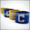 Wholesale soccer football conference security Use and jacquard woven  knitted TPU printing Technics captain armband