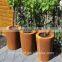 Corten steel decoration product for garden and home