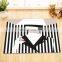 i@home designer black and white polyester shower curtain woman for bathroom