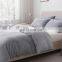 Polar Bedroom Fluffy Light Grey Twin 100% Microfiber Bed Cover Flannel Duvet Cover Set