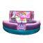 Pink Unicorn Mechanical Bull Riding Machine Inflatable Rodeo Bull With Control Box