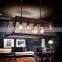 Bedford Four-Light Glass Island Pendant Light Oil Rubbed Bronze Finish