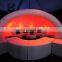 Hot cheap black large inflatable planetarium dome tent , inflatable dome movie house for outdoor party event