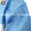 Cheap Disposable Nonwoven Fabric Blue Antiblood Sterile Medical Surgical Gowns for Hospital