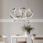 Acrylic Spiral Staircase Chandelier Aluminum Bar Led Chandelier Line Style Chandelier Lighting