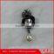 pearl and clear daimond gunmetal flower shaped brooch