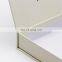 Hot style custom luxury  logo clothing packaging gift white magnetic paper boxes with ribbon