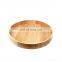 K&B hot 2021 new design high quality wholesale solid wooden round serving tray