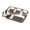 Stainless Steel Five Compartment Plate