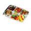 Stainless Steel Five Compartment Plate