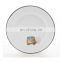 Custom wholesale 20/22/24/25/26 cm in diameter enamel rice metal steel dinner plate for Brazil market