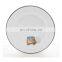 Custom wholesale 20/22/24/25/26 cm in diameter enamel rice metal steel dinner plate for Brazil market