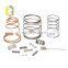High Quality OEM Precision Stainless Steel Precision Small Conic Compress Spring With Nickel Gold Finish
