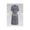 Fashion Black white checked yarn-dyed poplin 100% Cotton  for suit