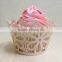 2016 Party Decoration Flower Theme Laser Cut Cupcake Wrappers in Green