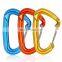 JRSGS Customized 22KN Carabiner Outdoor Activity Hooks Hammock Carabiner Clip Aluminum Wire Gate Snap Hook S7102S