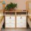 Three Drawers with Handles Hospital Furniture High Quality Plank Material Bedside Cabinet for Clinic and Hospital Use