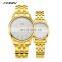 SINOBI Gold Watches Wrist  S9833G Lovers Pair Watch Man and Women Handwatch Ladies Watches Buy Online