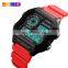 Skmei 1299 black red multifunction outdoor fashion waterproof own logo men watch digital dual time saat sport clock