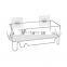 Durable Wall Mounted Bathroom Shower Wire Rack With Adhesive Magic Sticker Metal Single-Layer Storage Holders & Racks