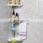 Stainless steel 4 layers wall mounted shower rack bathroom corner shelf 304 towel rack