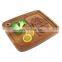 Acacia Wood Cutting Board Premium Butcher Block for Carving Meat w/ Deep Juice Grooves