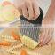 2022 Household Tool Manual Vegetable Knife Fries Stainless Steel Crinkle Potato Cutter
