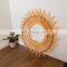 Best Seller Rattan Mirror Natural Vintage Rustic Wall Mirrors for Hallway Bathroom Living Room made in Vietnam